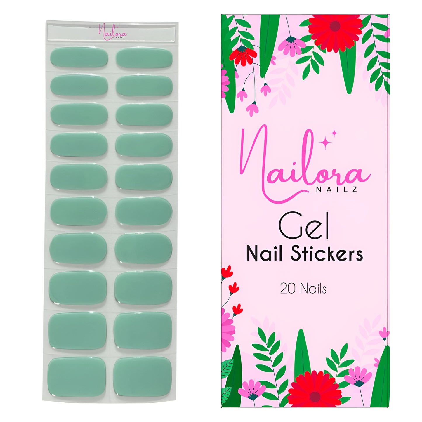 Light Green - Gel Nail Strip