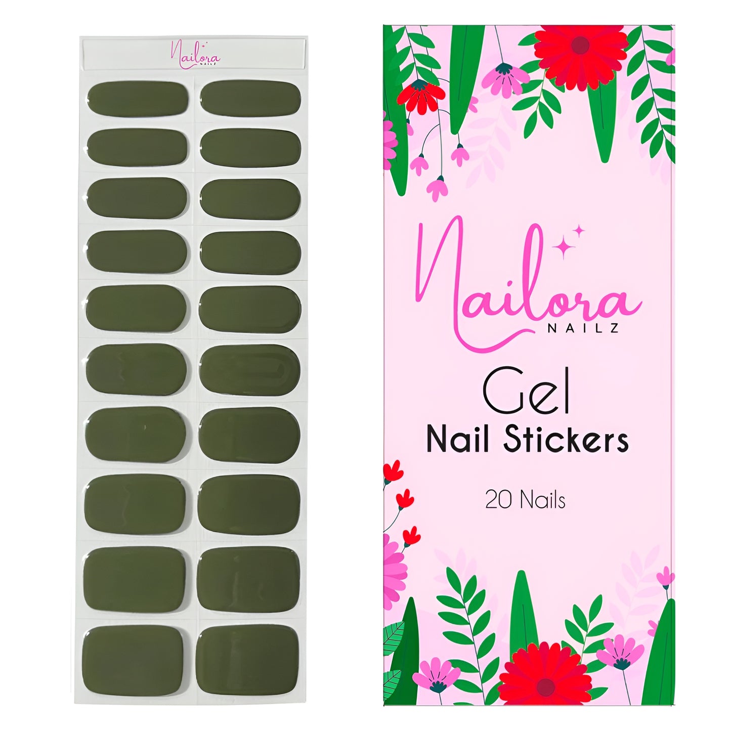 Army Green - Gel Nail Strip