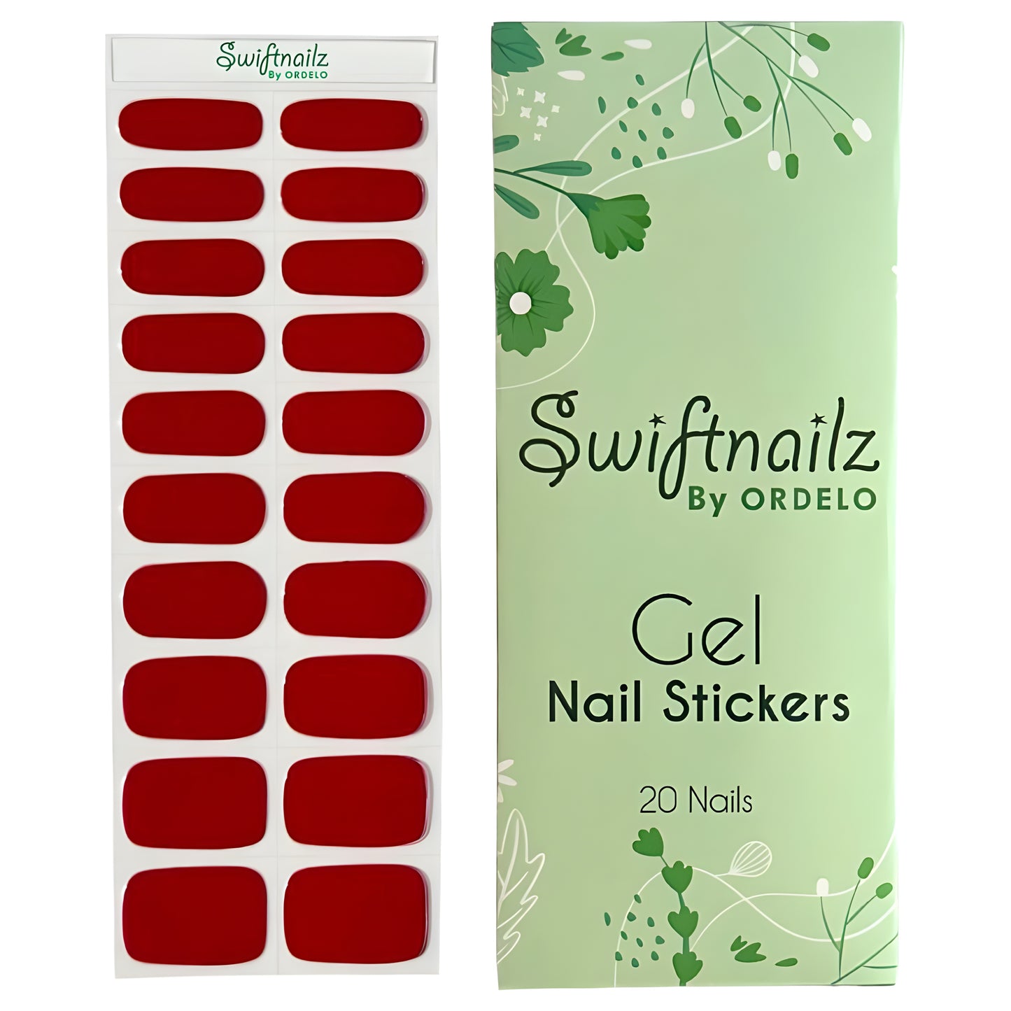 Wine Red - Gel Nail Strip