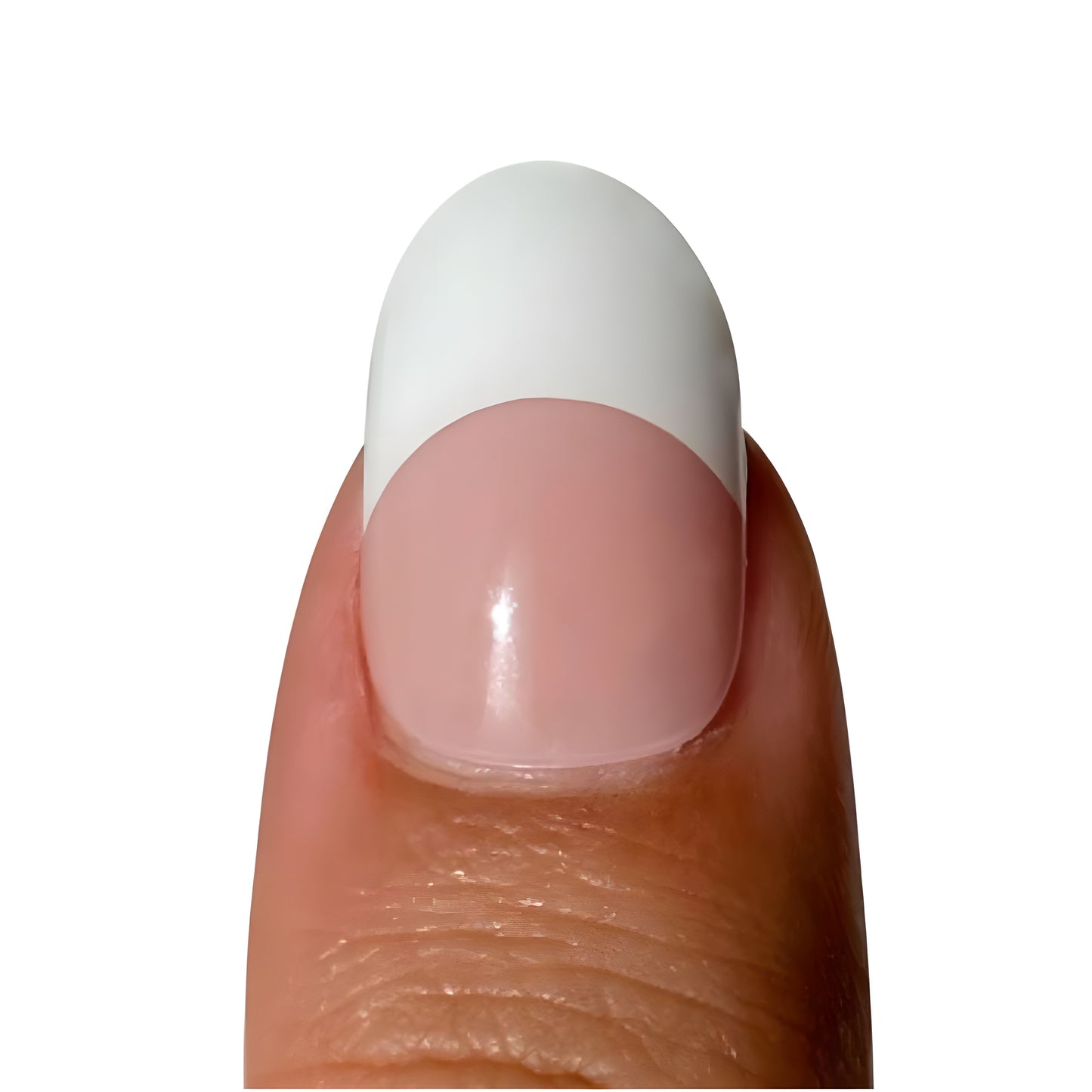 Tira de uñas de gel blanco francés