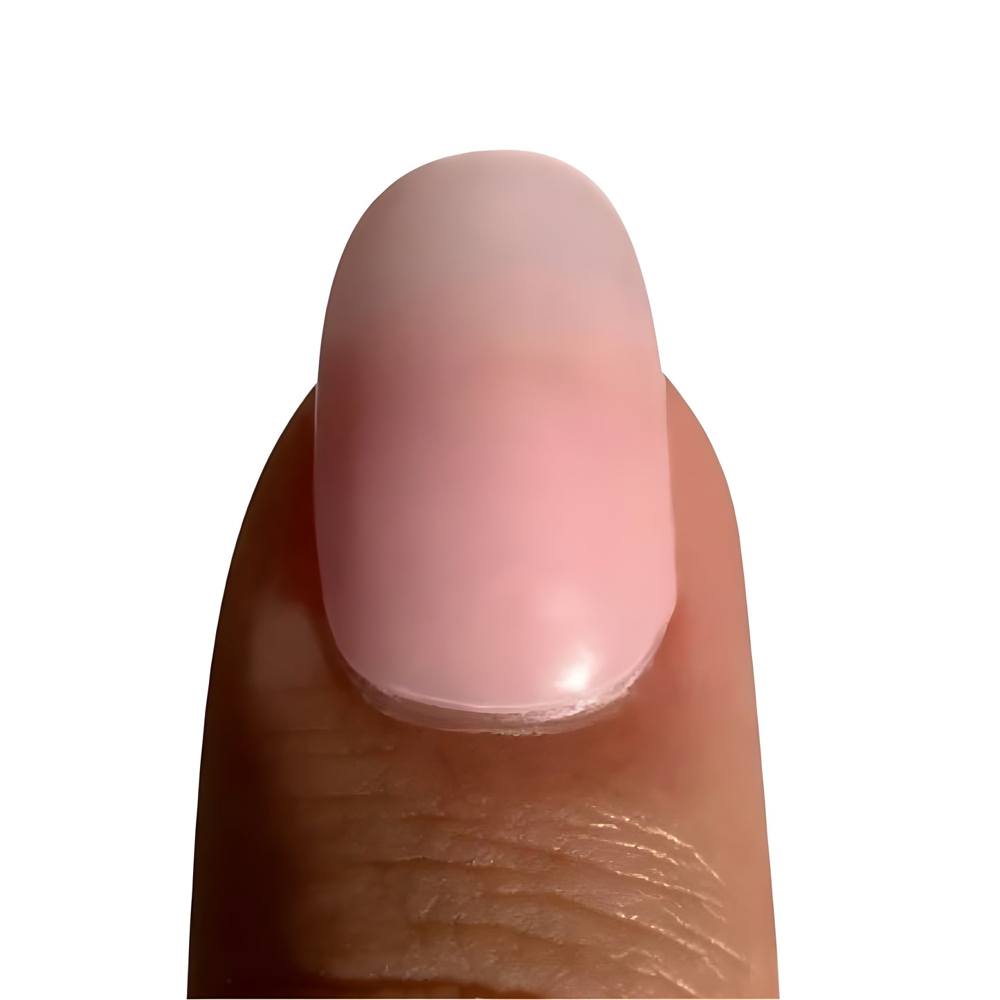 Tira de uñas de gel transparente rosa